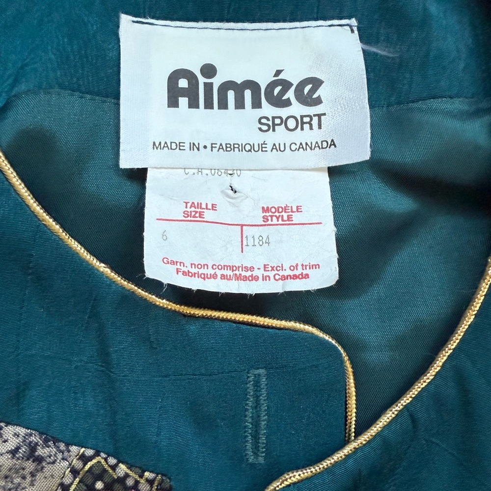 Vintage Aimee Sport Patchwork Jacket - Made in Canada - Picture 3 of 4